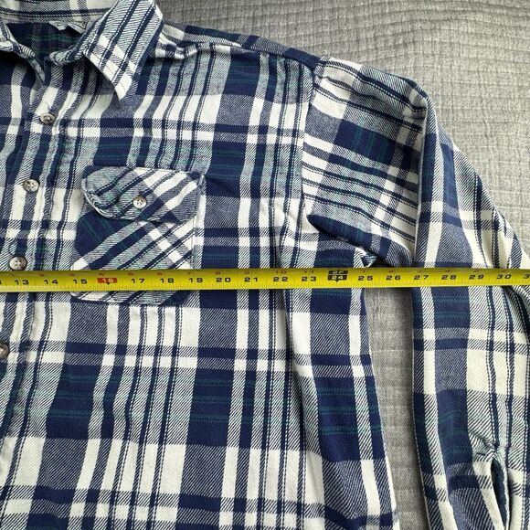Vintage Five Brother Flannel Men 3XL Plaid Y2K Made In USA LS Shirt Pockets - Picture 3 of 7
